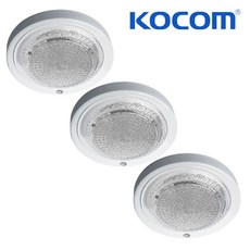 국산 LED 원형 센서등 주야조정 현관등 출입구 계단등 15W 센스등, 3개, 주광색(흰색빛)