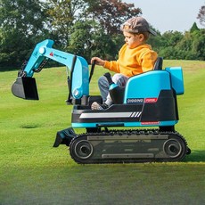 원격조종 포크레인 전동카 볼보 중장비 유아 고급형 놀이 자동차 덤프트럭, 듀얼 드라이브, A. 노란색(고급형), 1개