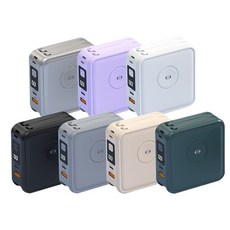 15000mA行動電源 自帶線行充 快充 口袋充 充電寶 磁吸無線充電 BSMI認證，安全可靠, BSMI認證, 白色, 10000mAh-多功能行動電源