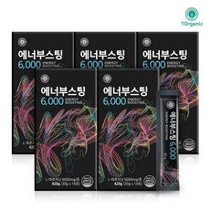 [맛있는 젤리스틱] 에너부스팅 고함량 L 아르기닌 6000mg 14회분, 420g, 5박스