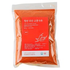 25년 햇 청년고춧가루 국산 매운맛 고운가루, 1개, 500g