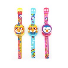 [보그보] 귀여운 뽀로로캐릭터 멜로디 완구 디지털 시계 장난감 1개 (색상랜덤) 동요장난감 유아악기, 시계 뽀로로 뉴멜로디(색상랜덤)