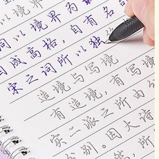 練字帖 行書行楷字帖 凹槽字帖 硬筆書法練字本, 1個, 人間詞話