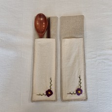 장미 자수 수저집, 1개