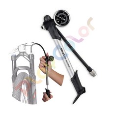 GIYO【避震器】用高壓打氣筒 園型錶面 300PSI 避震 打氣筒 美嘴 輪胎 皆可打氣 登山車【GS-02PT】, 1個