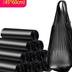 100p 다용도 대용량 비닐 봉투 봉지 PU재질 45x65cm 블랙