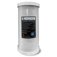 CLEAN PURE 10英吋大胖CTO壓縮柱狀活性碳濾心，有效去除異味、氯氣，提升飲水品質, 1支, FCTO-810