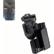 JHS（（金和勝 生存遊戲專賣））G17/G19快拔上膛槍套，生存遊戲專用，快速拔槍，多角度調整，提升遊戲體驗, 1個, 19.23