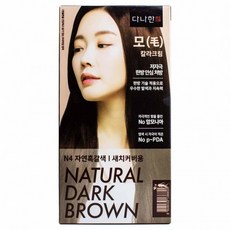 칼라 크림(1제100g/2제100g)N4-자연흑갈색 모 다나한, 단일상품1, 1개