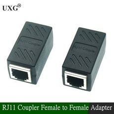 RJ11 6P6C 6P4C 6P2C 여성-여성 PCB 연결 전화 연장 케이블 커플터, 01 1PCS