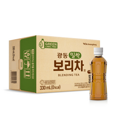 광동 밀싹보리차 무라벨 오픈세일, 330ml, 1개