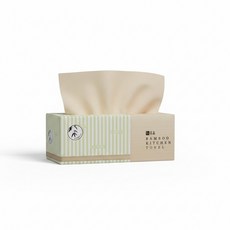 휴홈 무표백 대나무 뽑아쓰는 키친타올 100매 12팩, 12개
