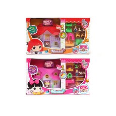 Mini doll 公仔別墅娃娃屋 家家酒玩具角色扮演, 紅色款, 1個