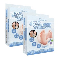 Kameria 足足稱奇去皮嫩足膜 涼感足部護理 溫和代謝老廢角質, 2組, 34ml