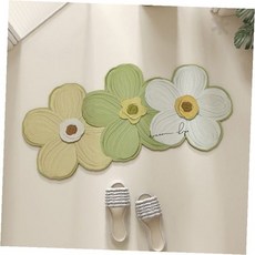 흡수력 좋은 꽃무늬 규조토 발판 화장실 현관 세면대 앞 물기 제거 속건 미끄럼, 1개, 규조토발매트-유화꽃3