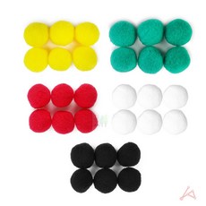 엠씨플러서 뿅뿅이 40mm 솜방울, 빨강