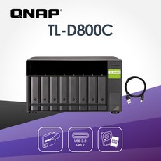 QNAP TL-D800C 8-Bay 桌上型USB 3.2 Gen 2 Type-C 大容量JBOD儲存擴充櫃 公司貨, 1個
