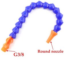 파이프 1/2 냉각 깍지 선반용 CNC 오일 호스 1/4 냉각수 700mm 물 밀링 300 3/8 포함 튜브 ~ 인치 플라스틱 수나사 유연한, Valve-G3l8-Round, 3pcs, Length 400mm