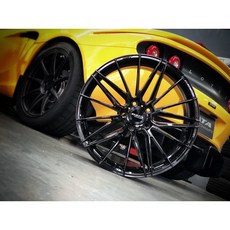 DATA FF12 旋壓 19吋 5孔114 鋁圈 輕量化 提升性能 麗車坊嚴選, 亮黑, 1個