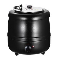 Felsted 菲仕德 商用電熱暖湯鍋, 黑色旋鈕控溫10L（304不鏽鋼內桶）