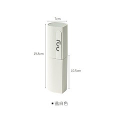 漱口杯 牙刷杯 學生 旅行便攜 透明洗漱杯, 1個, 鹽白色漱口盃1個