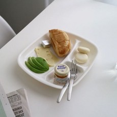 앨리건트테이블 아이보리 다용도식판 (2type 다이어트 어린이용) 182964