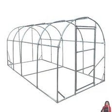 비닐하우스 지지대 프레임 야외 닭장 온실 양계장, 2m x 2m x 2m(철망 포함), 1개