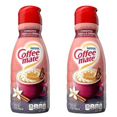 Coffeemate 네슬레 시나몬 바닐라 크림 액상 크리머 Cinnamon Vanilla Creme Liquid 946ml x2팩, 1개입