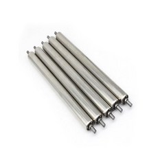1 PCS 스테인리스 스틸 컨베이어 롤러 - 다이아 1 상업용 교체용 무동력 슬라이드 롤러 매끄러운 짧은 긴 금속 롤러L 550mm22인치, L 350mm/14in