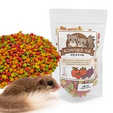 도치퀸 과일펠렛 피그미다람쥐 사료 별 모양, 1개, 50g