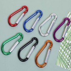 키링 암벽등반 소형 알루미늄 미니 카라비너 등산용품, 색상랜덤