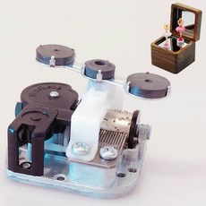 3개의 회전 자석이있는 DIY 뮤직 박스 메커니즘 발레 뮤지컬 무브먼트 크리스마스 선물 특이한