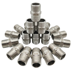 15A 스테인리스 304정품 육각 단니플 스텐단니플 스텐주물니플, 10개