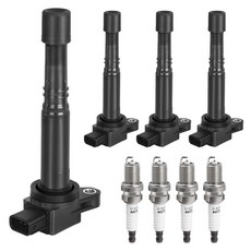 점화 코일 팩 스파크 플러그는 L4 2.0 2.4 혼다 CRV 어코드 시빅 엘리먼트 어큐라 RSX CSX 2002 2003 2004 2005 2006 2007 2008