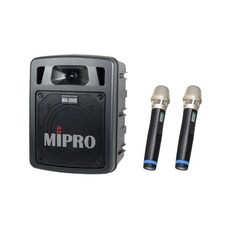 沐耳 台灣麥克風精品 MIPRO MA-300D 雙頻道無線麥克風組 鋰電池 歡唱/演說適用