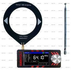 AMNVOLT DSP 收音機 全波段廣播接收器, SI4732機體+拉桿天線+環形天線