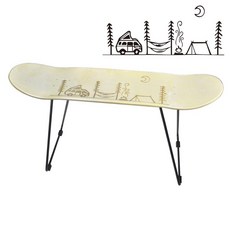 다리 테이블 롱보드 DIY 만들기 단철 야외 입문용, 1개, 오렌지