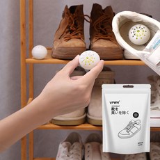 鞋子除臭球 (6顆裝) 清新茶香 鞋櫃/衣櫃/櫥櫃除臭 除味劑/吸異味/防臭球【ZC0318】, 1個