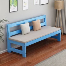 3인 4인 원목 지지대 인조가죽, 기타, 블루 길이 100 좌고 50 40 80