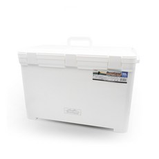 Baseland 35L釣魚冰桶 - 保冷箱冰箱，戶外露營便攜式海釣必備, 白色, 1個, 35L