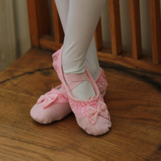 에스와이 여아 유아 리본 레이스 발레슈즈