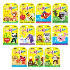 아모스 미니클레이 동물만들기 미니점토 컬러점토, 펭귄 만들기, 1개