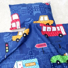 홑이불세트/순면 100%/홑이불+베개커버/어린이집낮잠이불/유모차이불/무릎담요/애착이불, 자동차