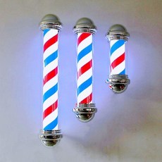 헤어샵 레트로 조명 간판 미용실 싸인볼 led 65cm 그린 씬 스트라이프, 1.2m 스퀘어패턴
