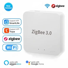 Tuya Zigbee 3.0 게이트웨이 허브 스마트 홈 무선 브리지 스마트 라이프 APP 원격 제어 자동화 장치는 Alex, 01 Zigbee Gateway