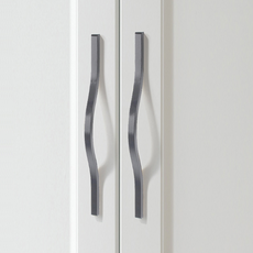 브릿지 224 손잡이 붙박이 옷장용 긴형 디자인 서랍 교체용 가구 교체부품 2세트 구성, 단품