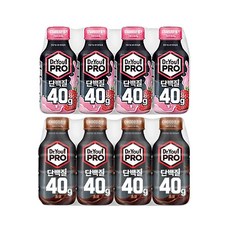 닥터유 프로 단백질 드링크 초코+딸기 40g, 8개, 350ml