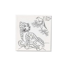 캔버스액자 까치호랑이 10개입 역사수업교구