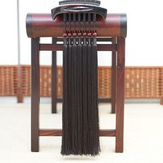 巨匠工廠古琴琴穗 古琴流蘇古琴全套垂墜冰絲琴穗 千絲穗真絲配件 古風, 咖啡色, 1個