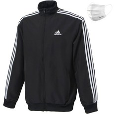 아디다스 트랙탑 우븐 져지 집업 츄리닝 자켓 3S 블랙 남여공용 운동복 + ALS 마스크